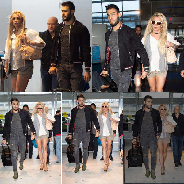 Britney Spears and Boyfriend Sam Asghari Jet Out of NYC After Whirlwind Visit