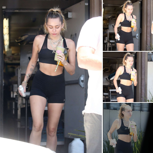 Miley Cyrus Flaunts Fit Physique in Sporty Ensemble During Malibu Outing
